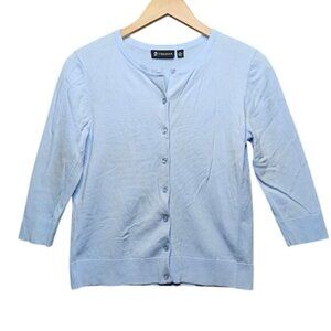 Versona Womens Light Blue Cardigan Sweater M